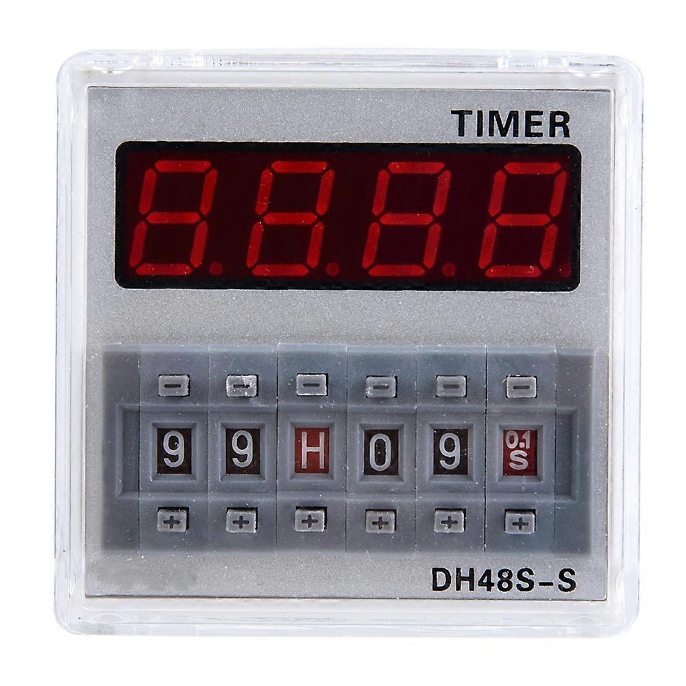 ProgrammableDelay Time Relay Timer 0.1S-99H 8-Pin DH48s s (12V AC/DC)