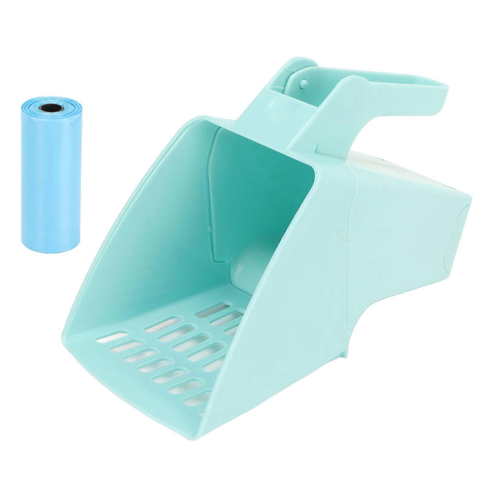 Cat Litter Scoop Multifunctional Pp Cat Litter Shovel With Bags For Cat Litter Sifter Scoop System Blue