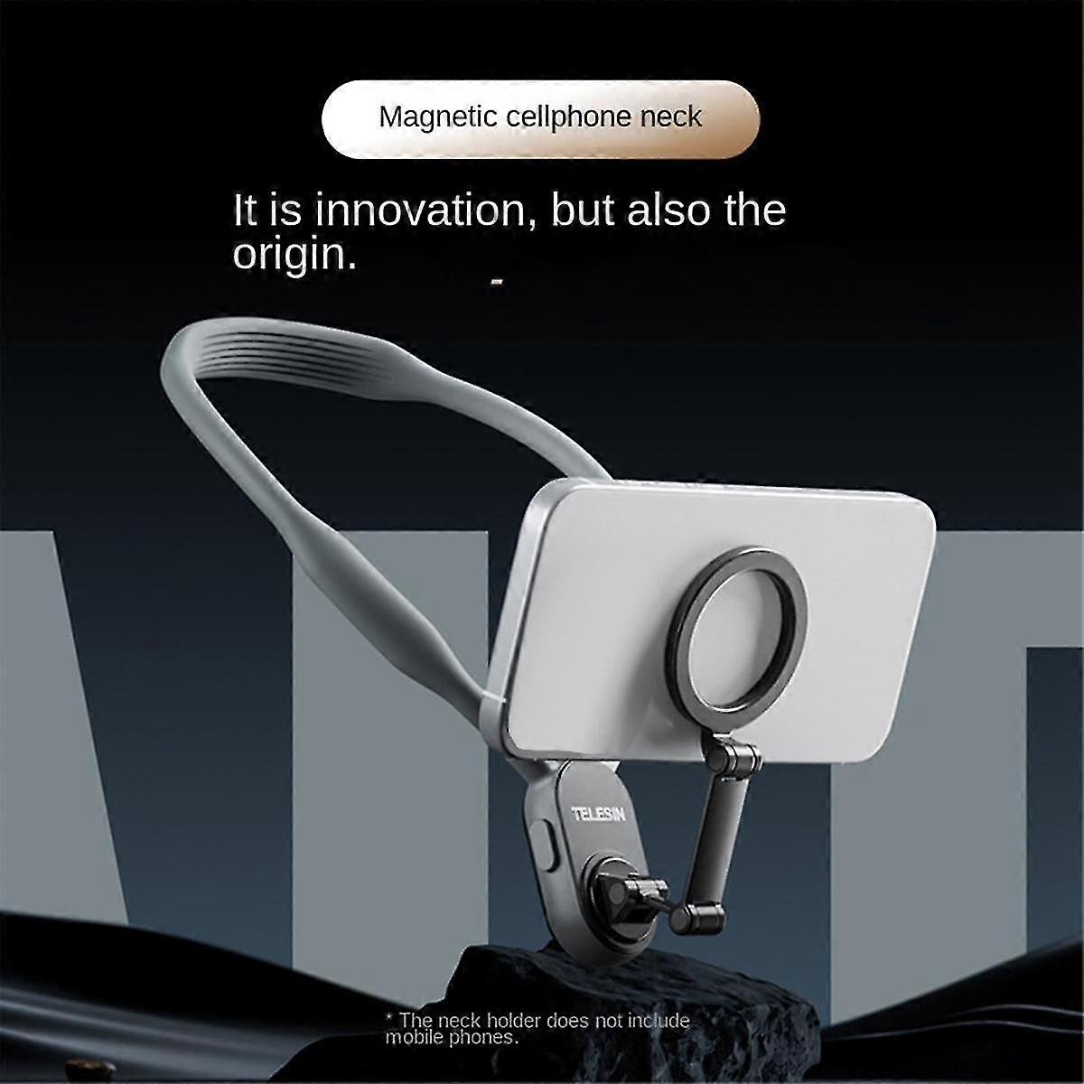 Support de cou magnétique en silicone Telesin à fixation rapide pour accessoires de smartphone