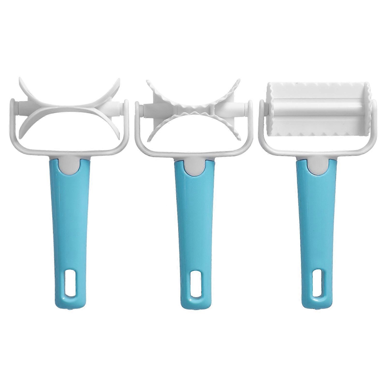 3Pcs/Set DIY Dough Cutter Roller Baking Accessory for Wonton Biscuit Cookies Dumpling Cake Making