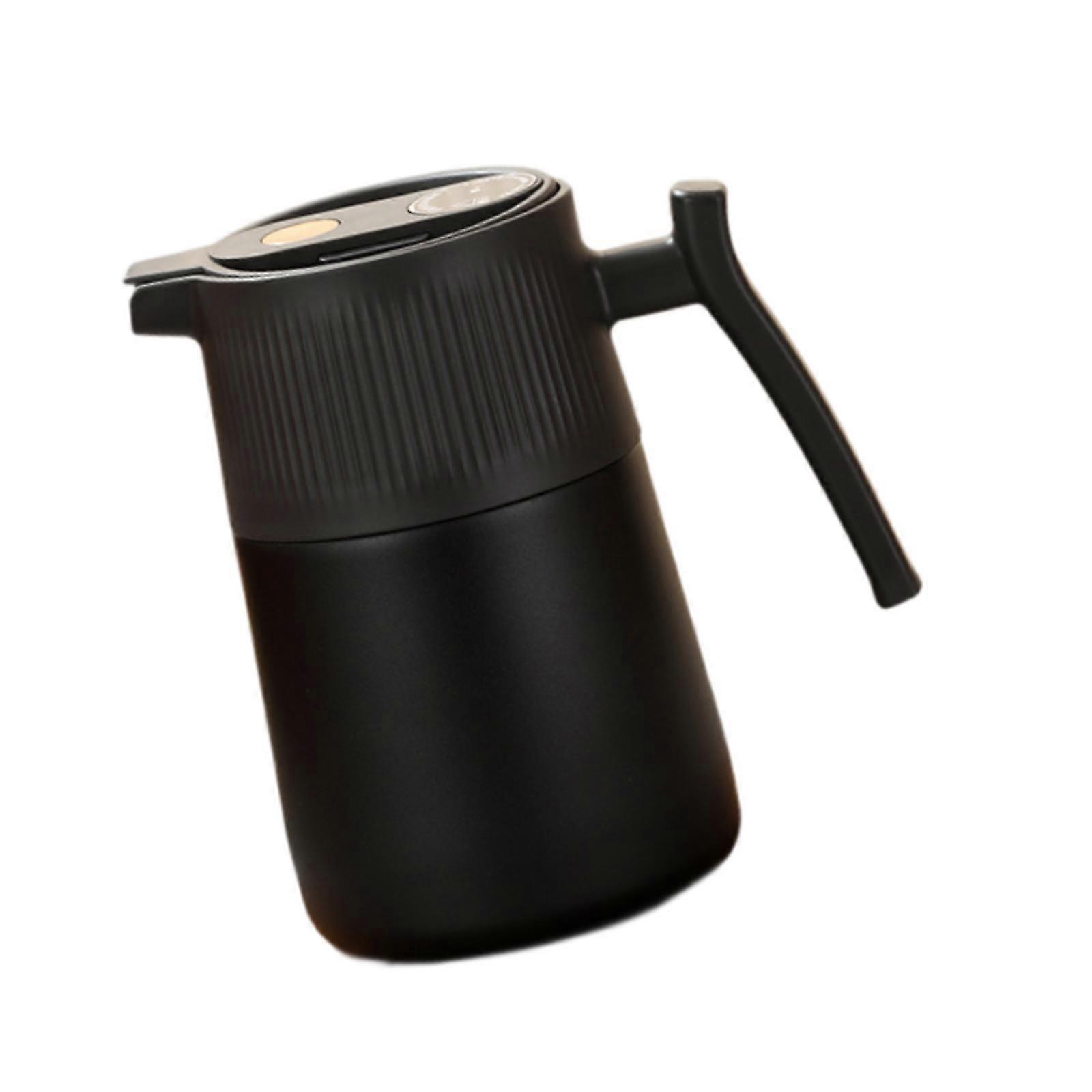 Isolerad kolv 1800ml termos i rostfritt stål för resekök hem svart