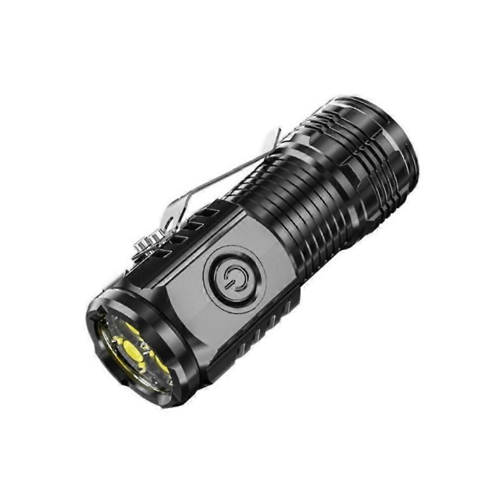 Mini Tactical LED Torch Super Bright Pocket Camping Flashlight USB Rechargeable