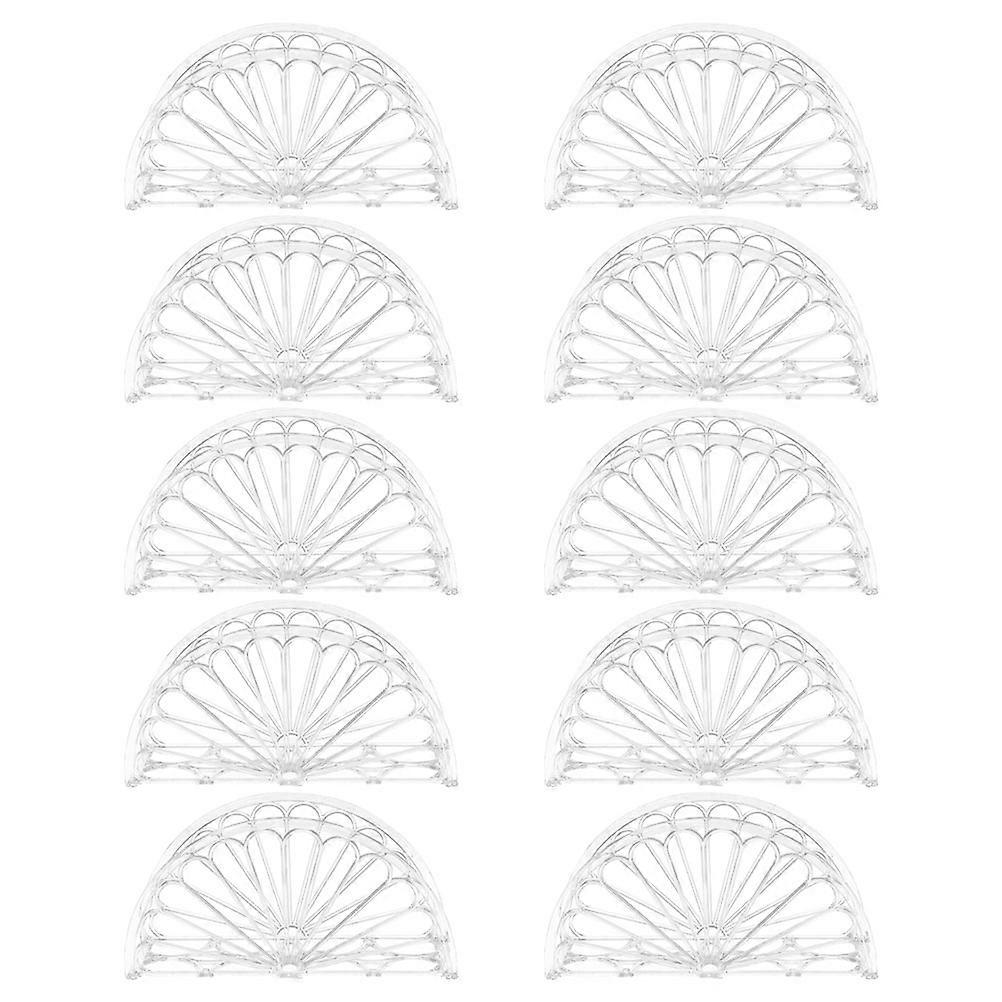 10 stk. gjennomsiktig serviettholder i plast, serviettstativ, oppbevaringsstativ for serviett