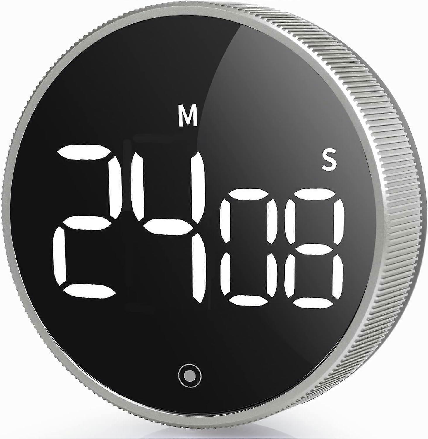 Kitchen Timer Digital Egg Timer,Magnetic Minute Minder with LED Screen and Loud Beeper,(4 INCH with Constant Light Switch)