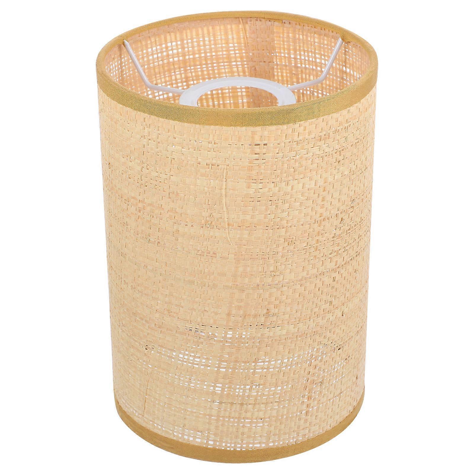 Woven Lampshade Decorative Rattan Lamp Shade for E27/E14 Table Lamps Floor Lights