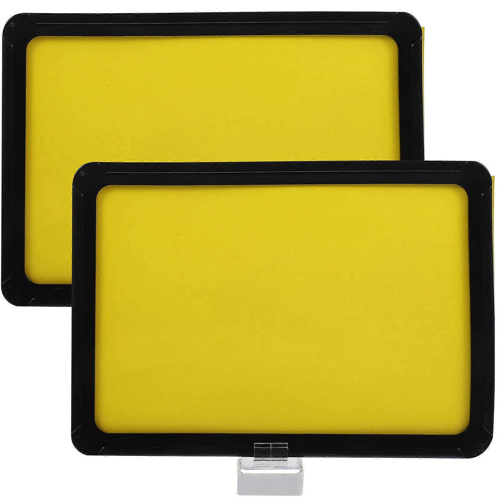 2Pcs Shelf Indicator Signs Magnetic Magnetic Price Signs Dry Erase Boards Multi-use Sign Holders