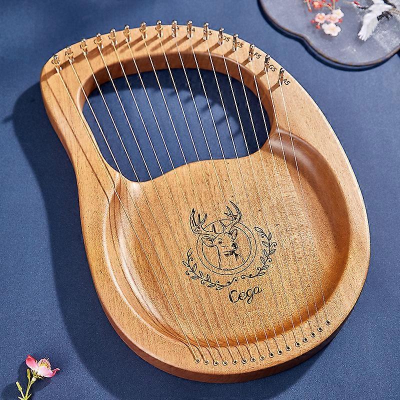Reindeer 19 Strings Wooden Mahogany Lyre Harp 16 Strings Lyre 10 Strings Musical Instruments With Pickup Tuning Tools