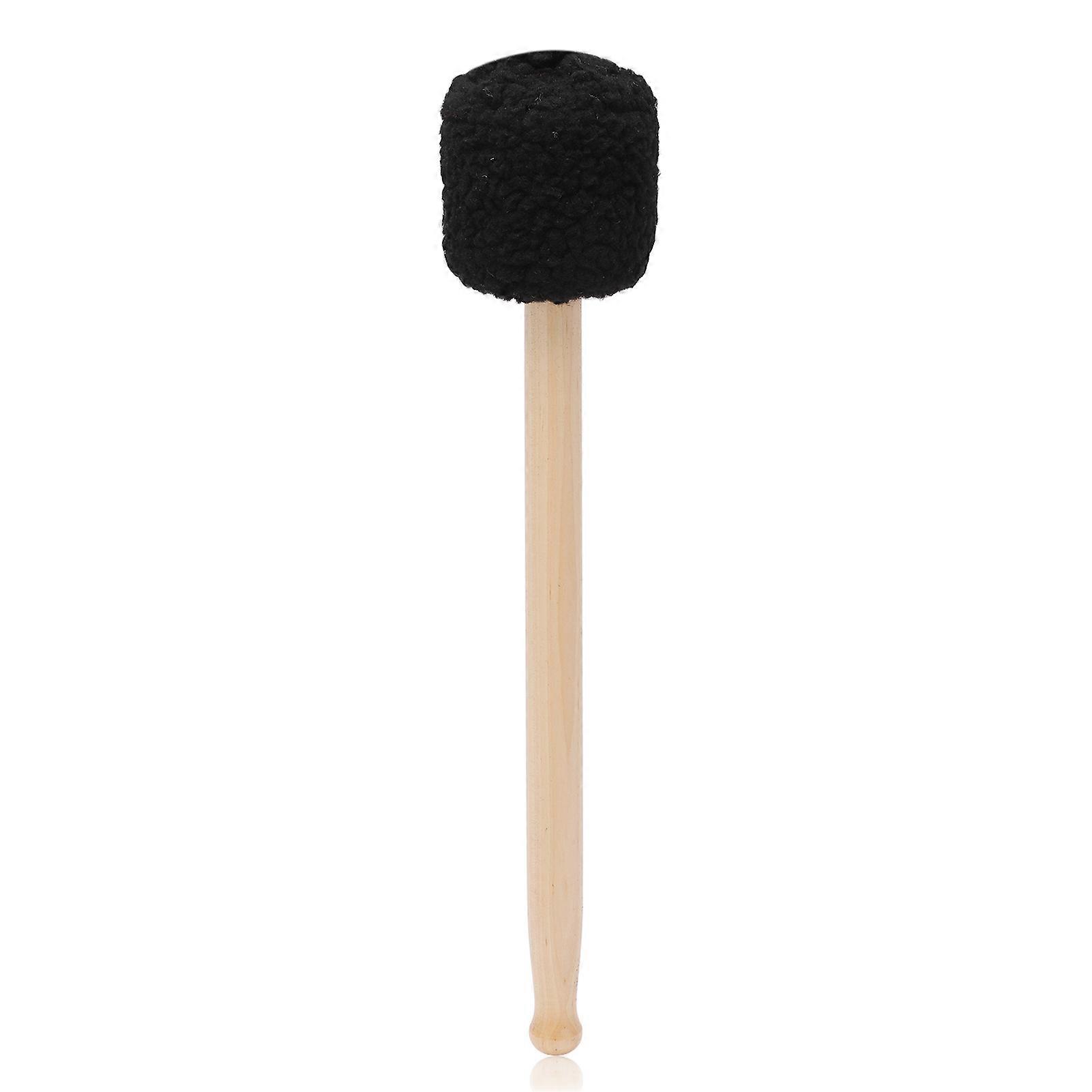 Drum Mallet Stick Drumstick Plush Head Maple Wood Handle For Percussion Instrument