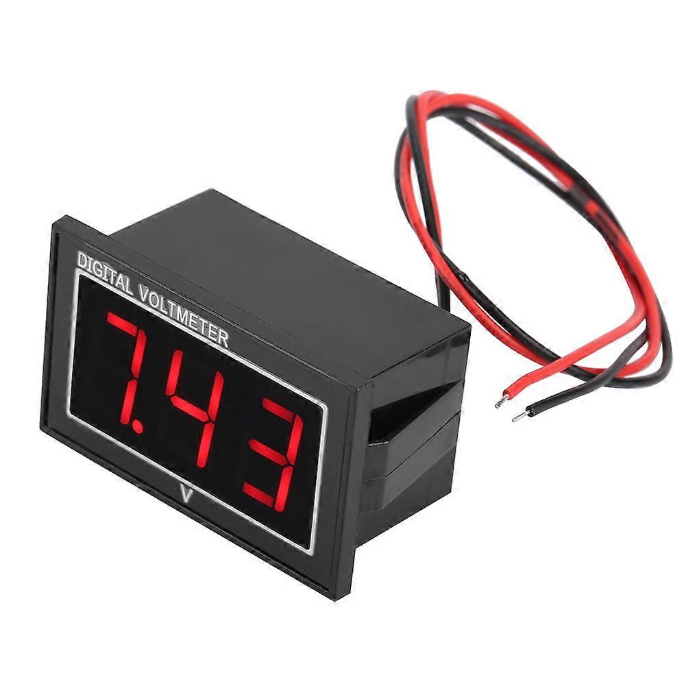 1pc Digital 0.56 LED Display Waterproof Voltmeter DC Voltage Meter Panel (2.5-30V, Red)