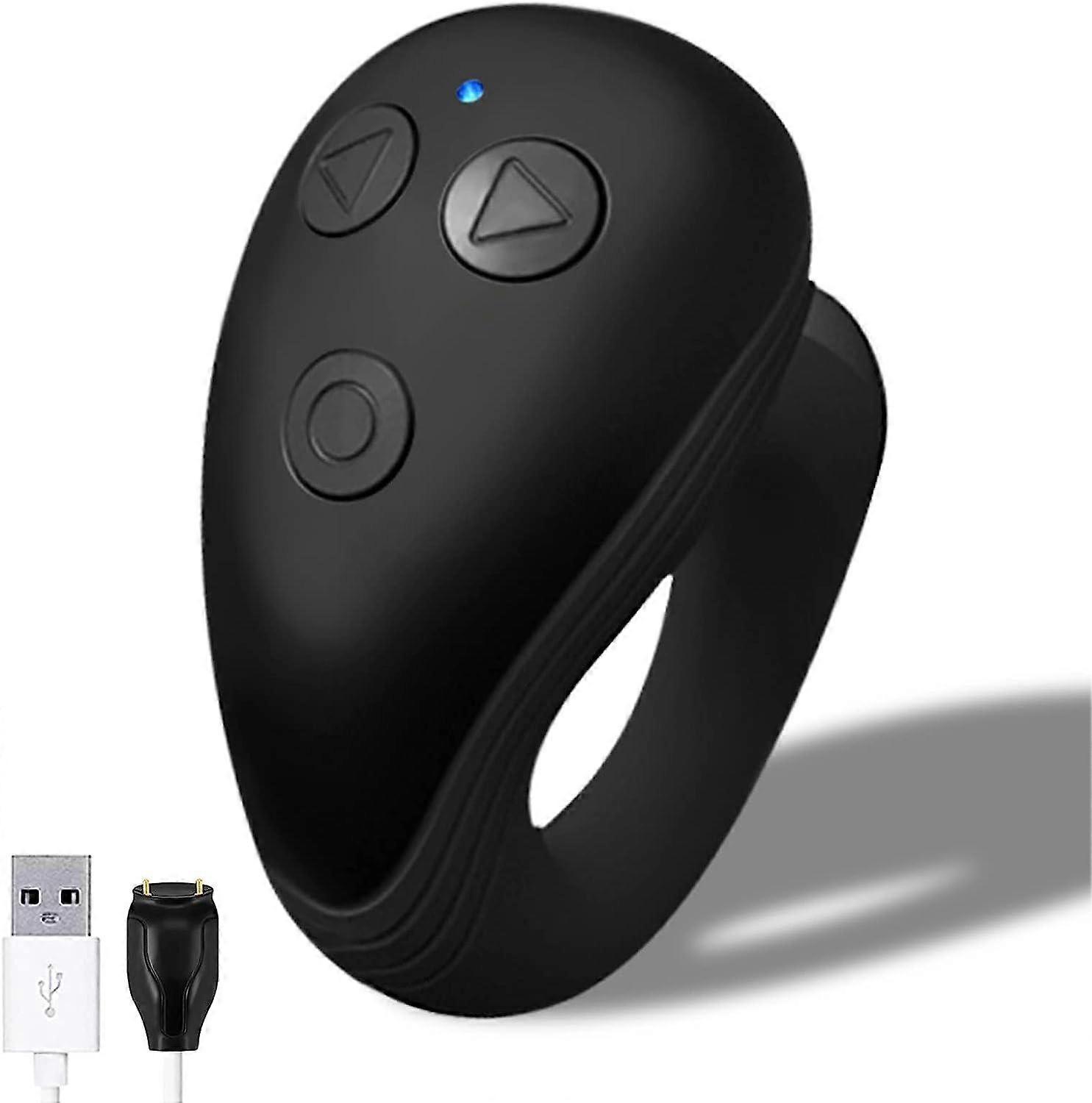 Bluetooths Remote Control Page Turner for TikTok (Black)