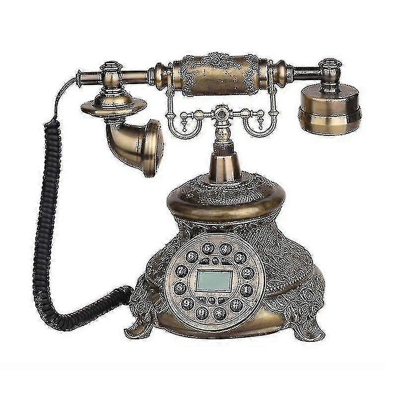 Τηλεφωνικό σταθερό ενσύρματο τηλέφωνο vintage παλαιό στυλ παλιομοδίτικη ρετρό διακόσμηση γραφείου στο σπίτι