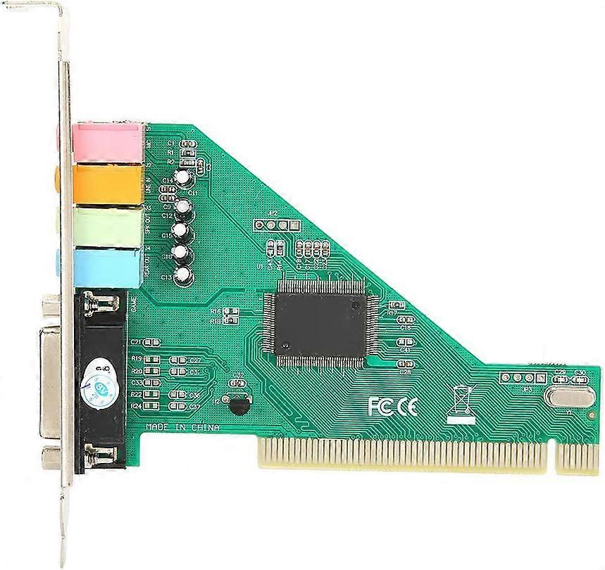 Sound Card, PCI Sound Card 4.1 Channel Computer Desktop Built-in Sound Card High-fidelity Audio Card CMI8738