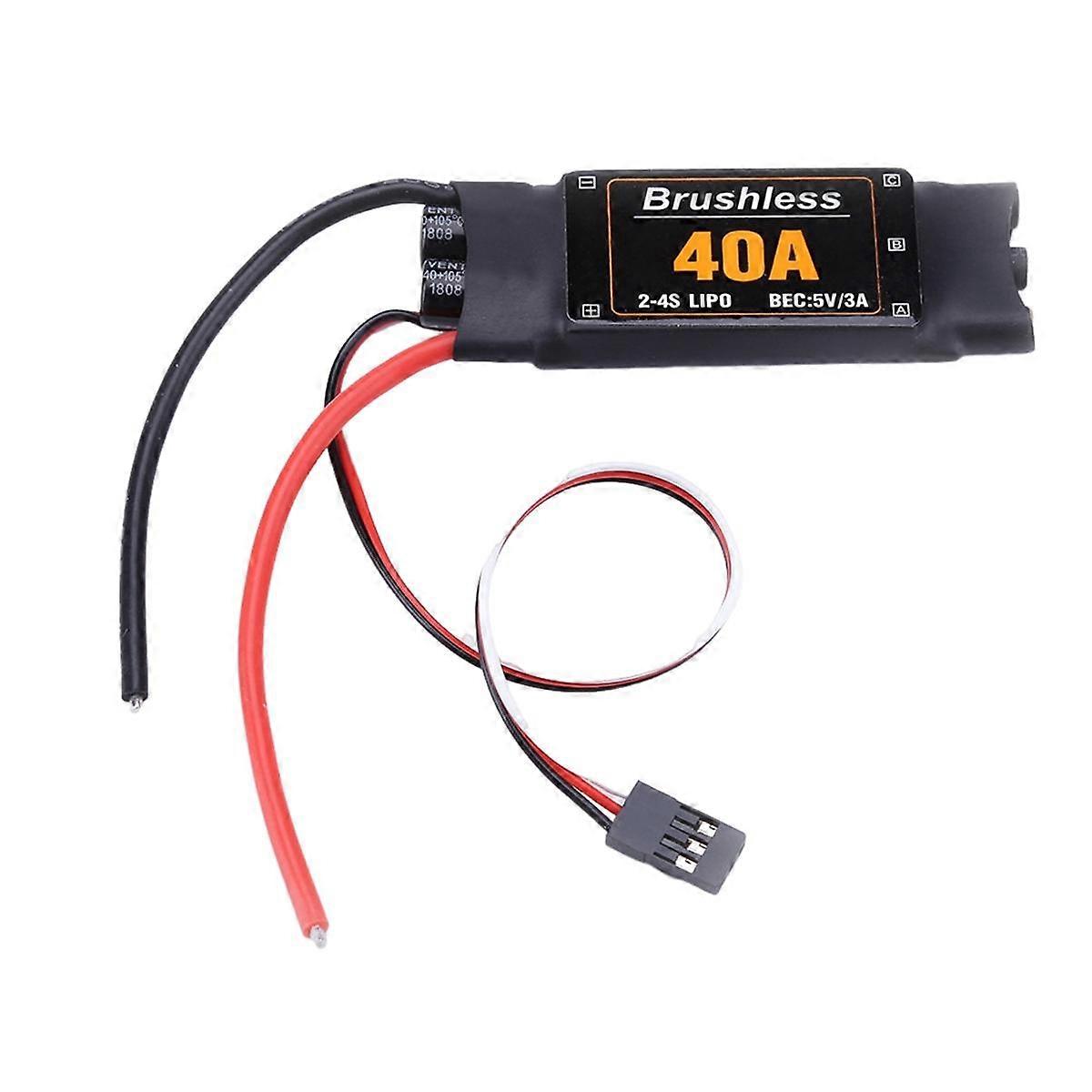2-4S 40A Brushless ESC Drone Airplanes Parts Speed Controller Motor for RC FPV Quadcopter Helicopter (Short)