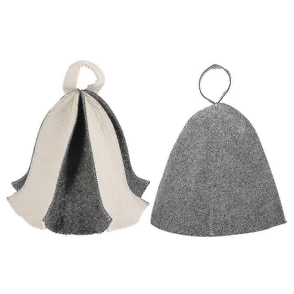 2 יחידות לבד כובעי סאונה כובעי סאונה נוחים כובעי סאונה מעובים אספקת סאונה