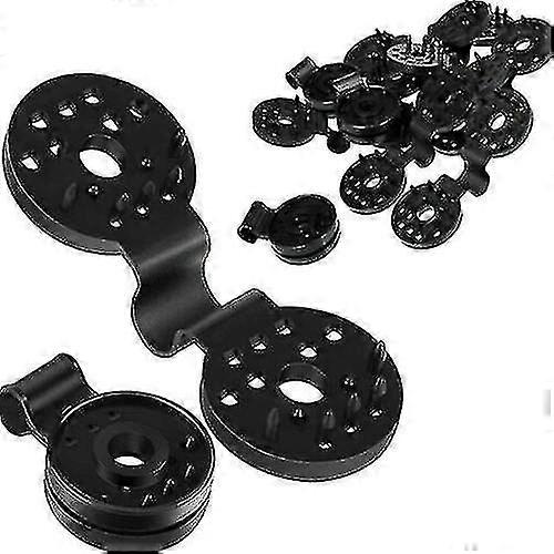 40 Pcs Sunshade Cloth Plastic Clip Net Round Sunshade Net Clip Outdoor Multi-purpose Black Clip For Fixing Tw