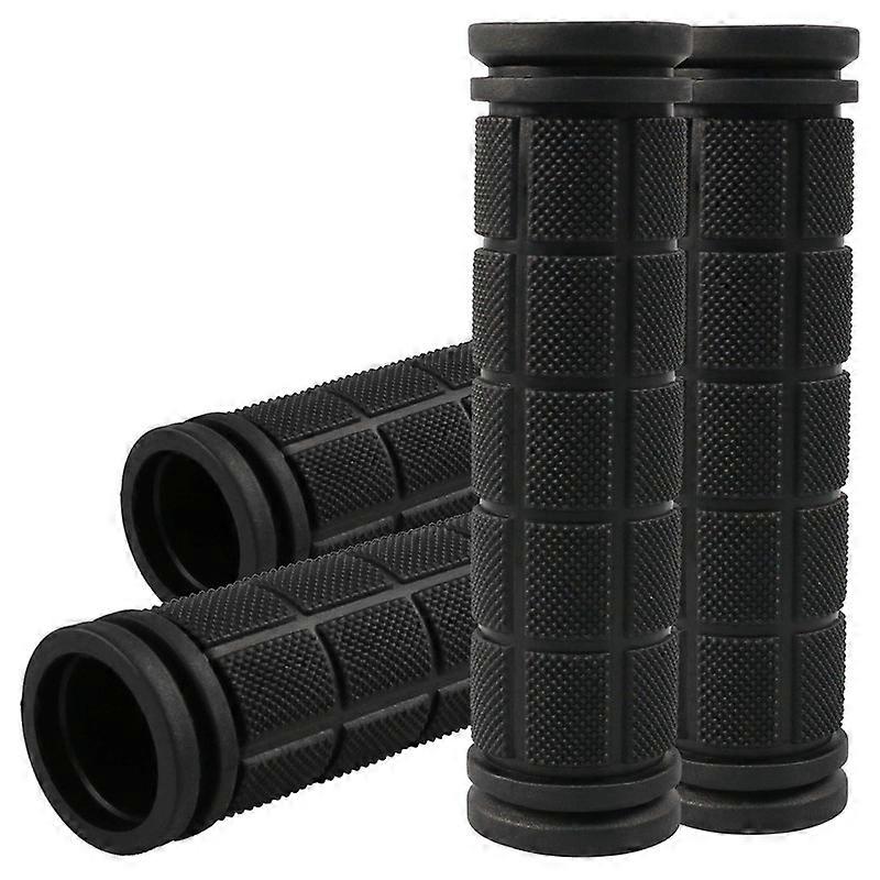 4Pcs Bike Handle Grips, Kids Non-Slip-Rubber Bicycle Handlebar Grips