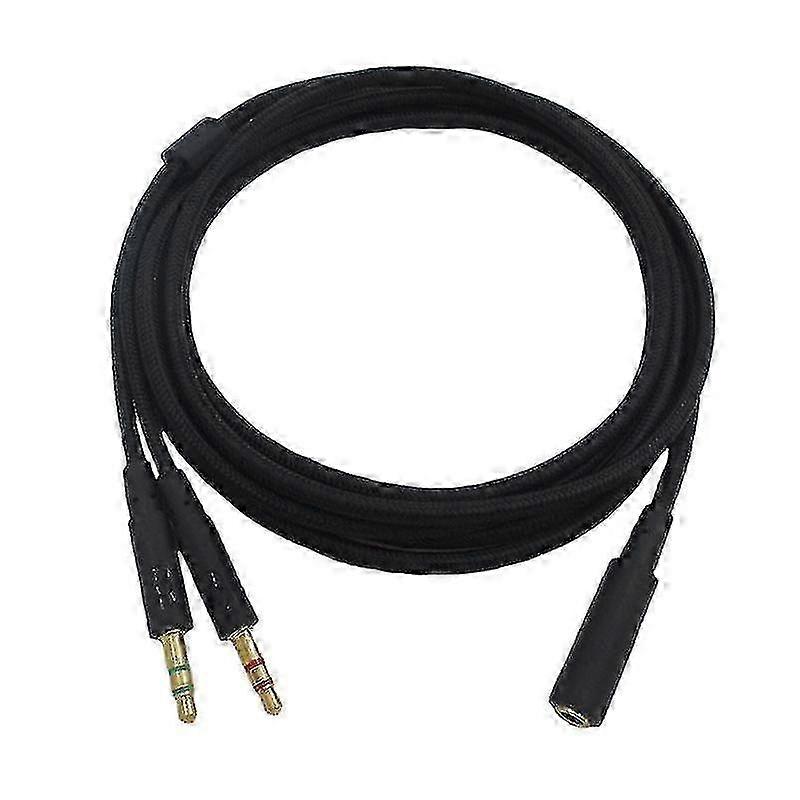 3.5mm Universal 2 in 1 Gaming Headset Audio- Extend Cable For HyperX Cloud II/Alpha-/Cloud Flight/Core Headphone