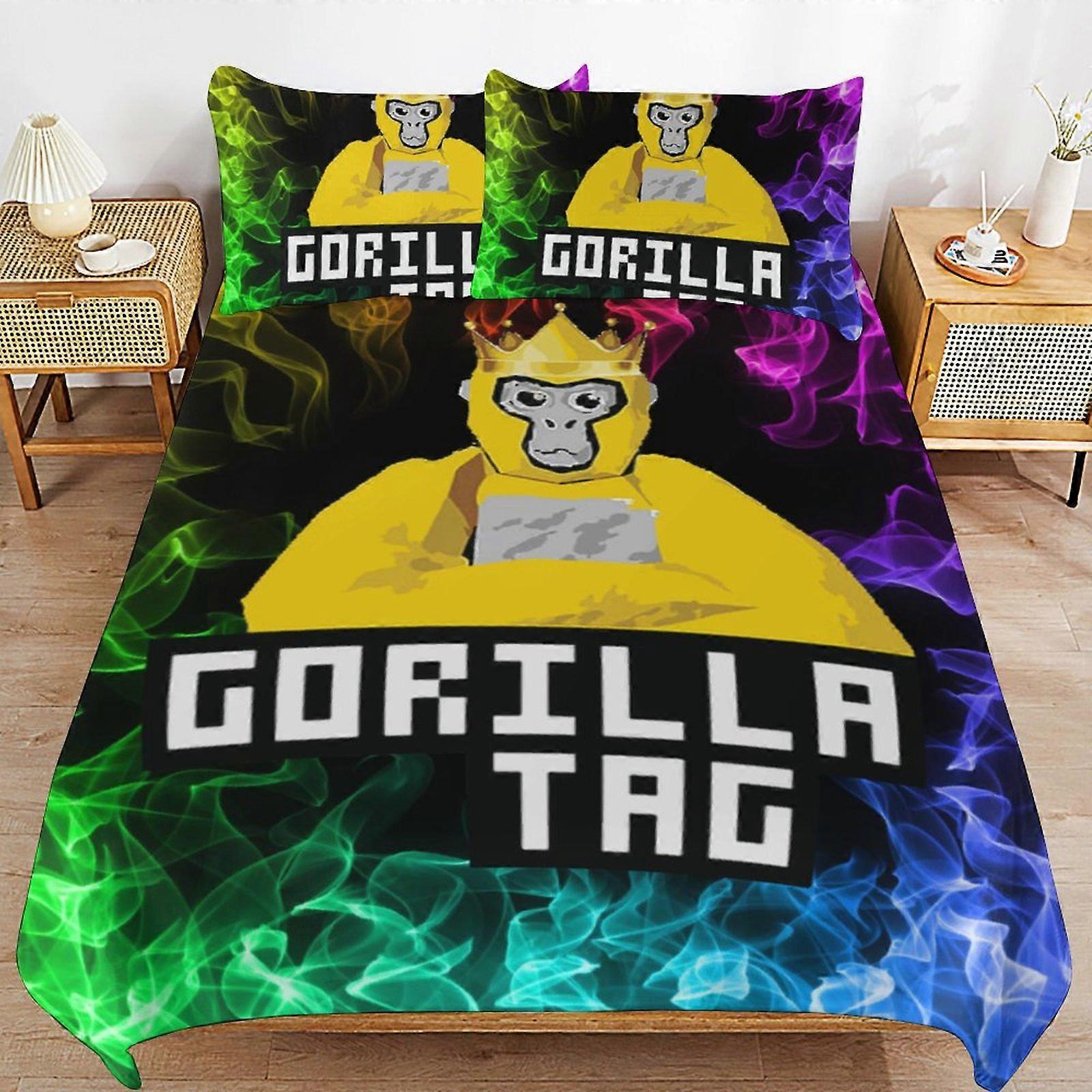 c516 Gorilla Tag Bedding Set Duvet Cover Άνετο και ελαφρύ κρεβάτι κινουμένων σχεδίων 3 κομμάτι κρεβάτι Set Twin (1 παπλωματοθήκη και 2 μαξιλαροθήκη) hn1099