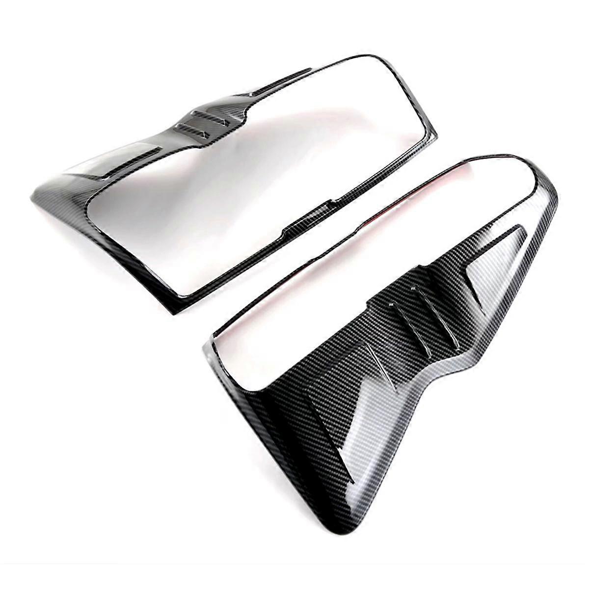 For D-MAX DMAX 2021 2022 2023 ABS Carbon Fiber Rear Light Cover Trim Tail Light Lamp Frame Accessor