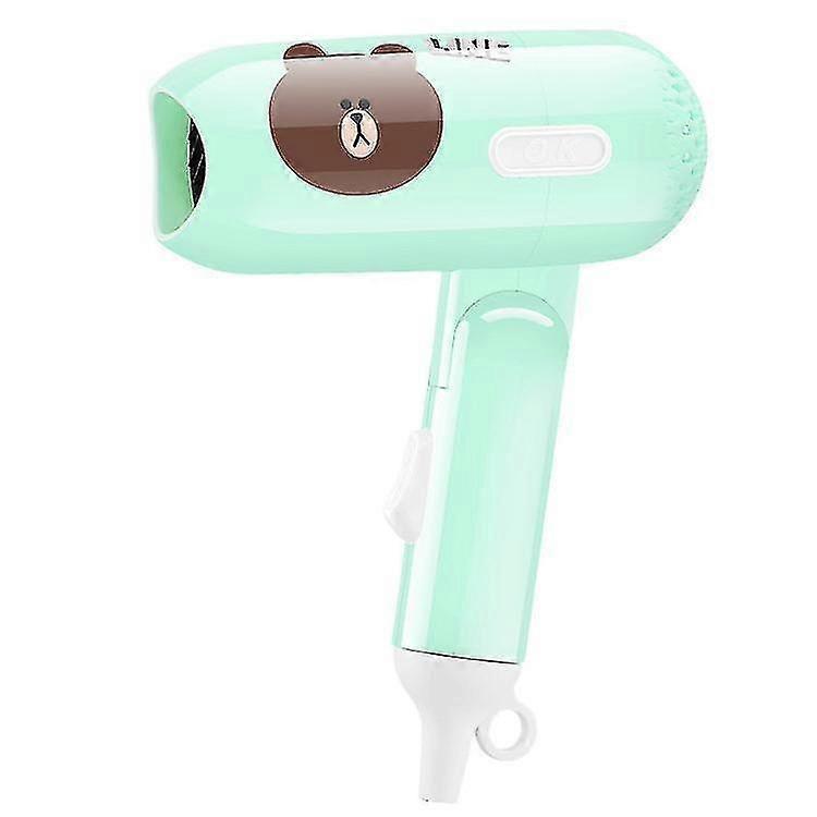 Mignon Cartoon Sèche-cheveux Étudiant Dortoir Pliable Deux Engrenages Sèche-cheveux Ménage Portable Mini Sèche-cheveux
