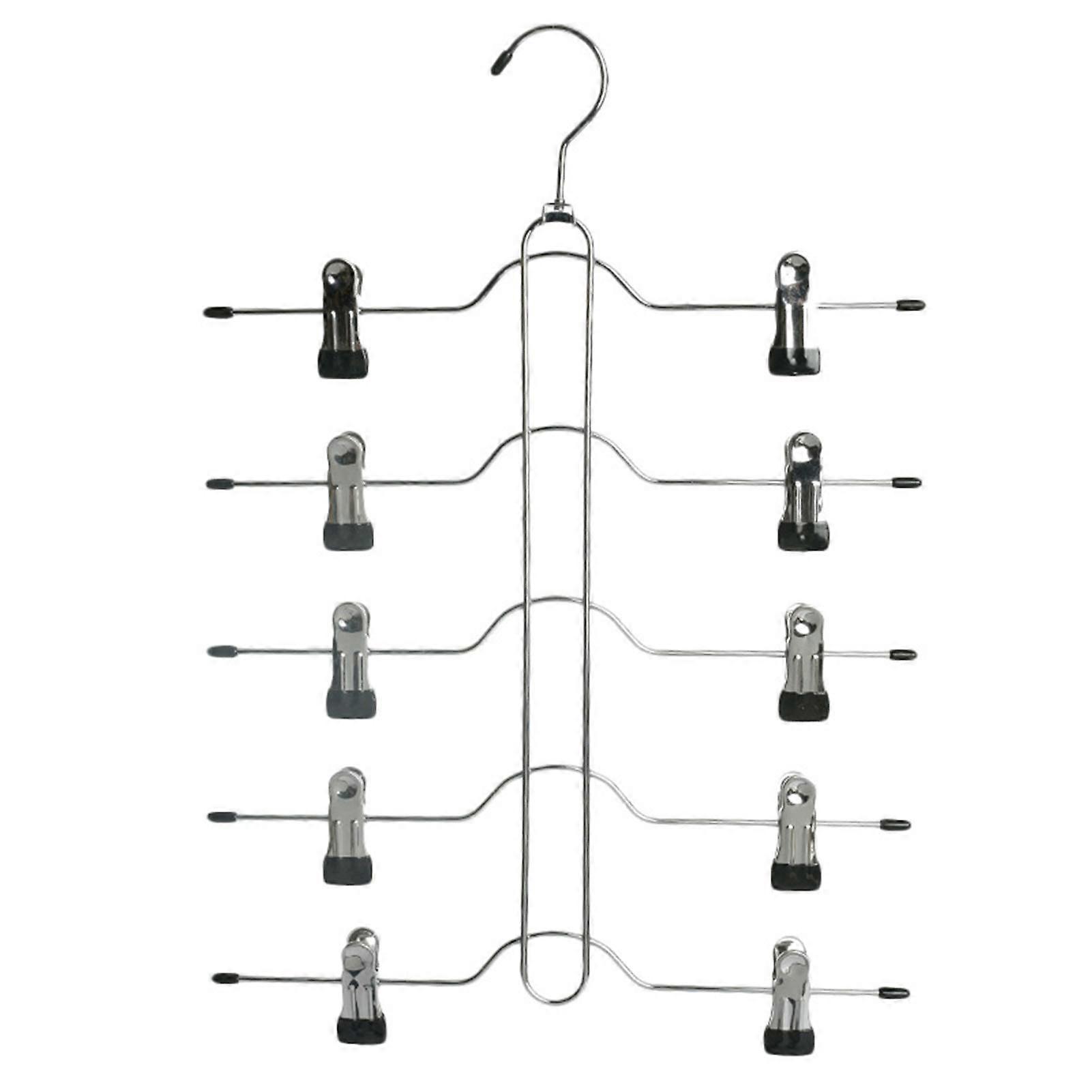 Household Rotating Pants Clip Stand Multi-layer Large Capacity Pants Clip Rack for Bedroom