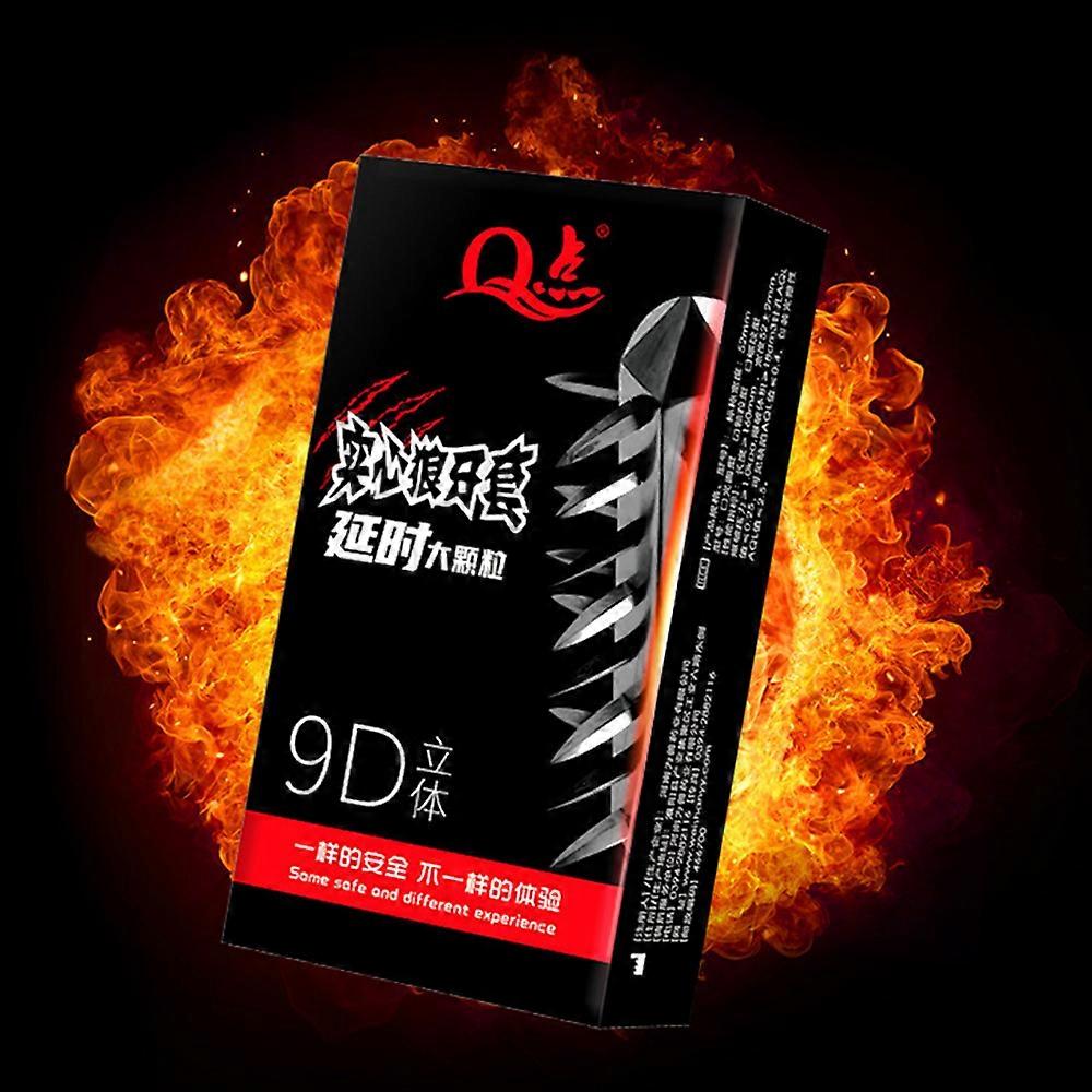 12pcs Lubricated Thin Condom with 3D Large Particles for Men Natural Feeling