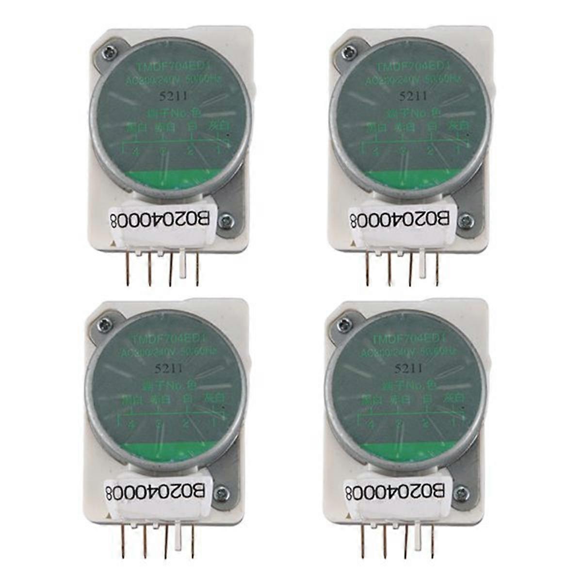 Mechanical Defrost Timer for Refrigerator Parts Tmdf704ed1 Refrigerator Defrost Timer(4PCS)