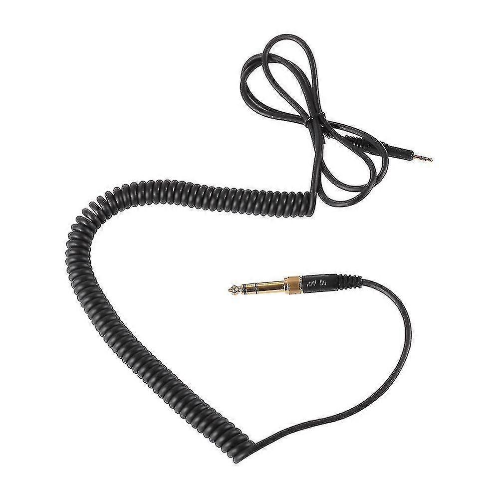Black Upgrade Headset Spring Cable For Sennheiser