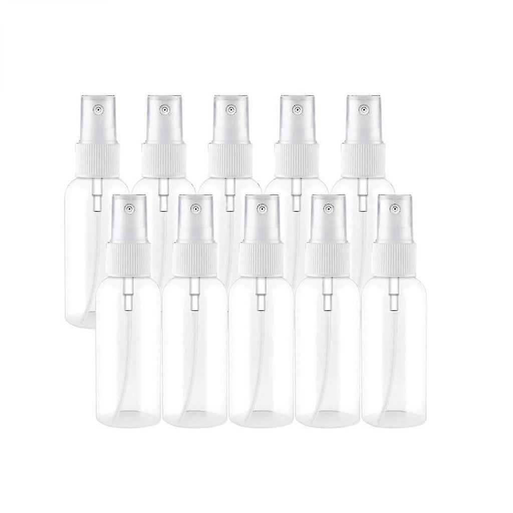 10pc Clear Plastic Spray Empty Bottle Small Spray Bottle With Plastic Sprayer