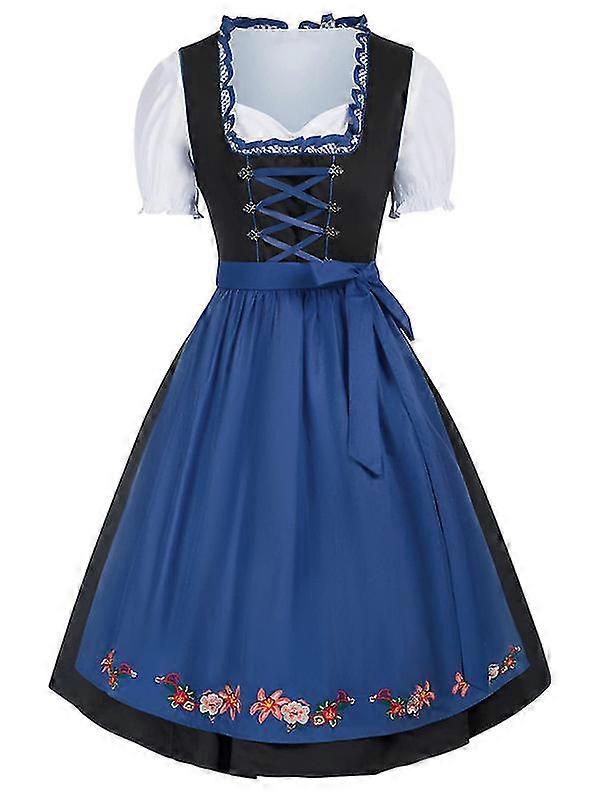 Femmes Oktoberfest Dirndl Costume Traditionnel Allemand Robe Pour