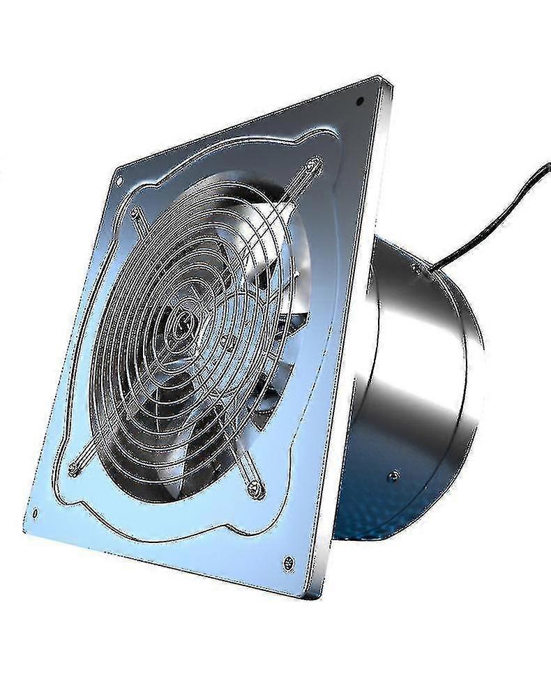 6/7/8inch Inline Extractor Exhaust Fan Ventilation Pipe Fan Bathroom Kitchen Wall Window Stainless Steel Attic Ventilator-lian
