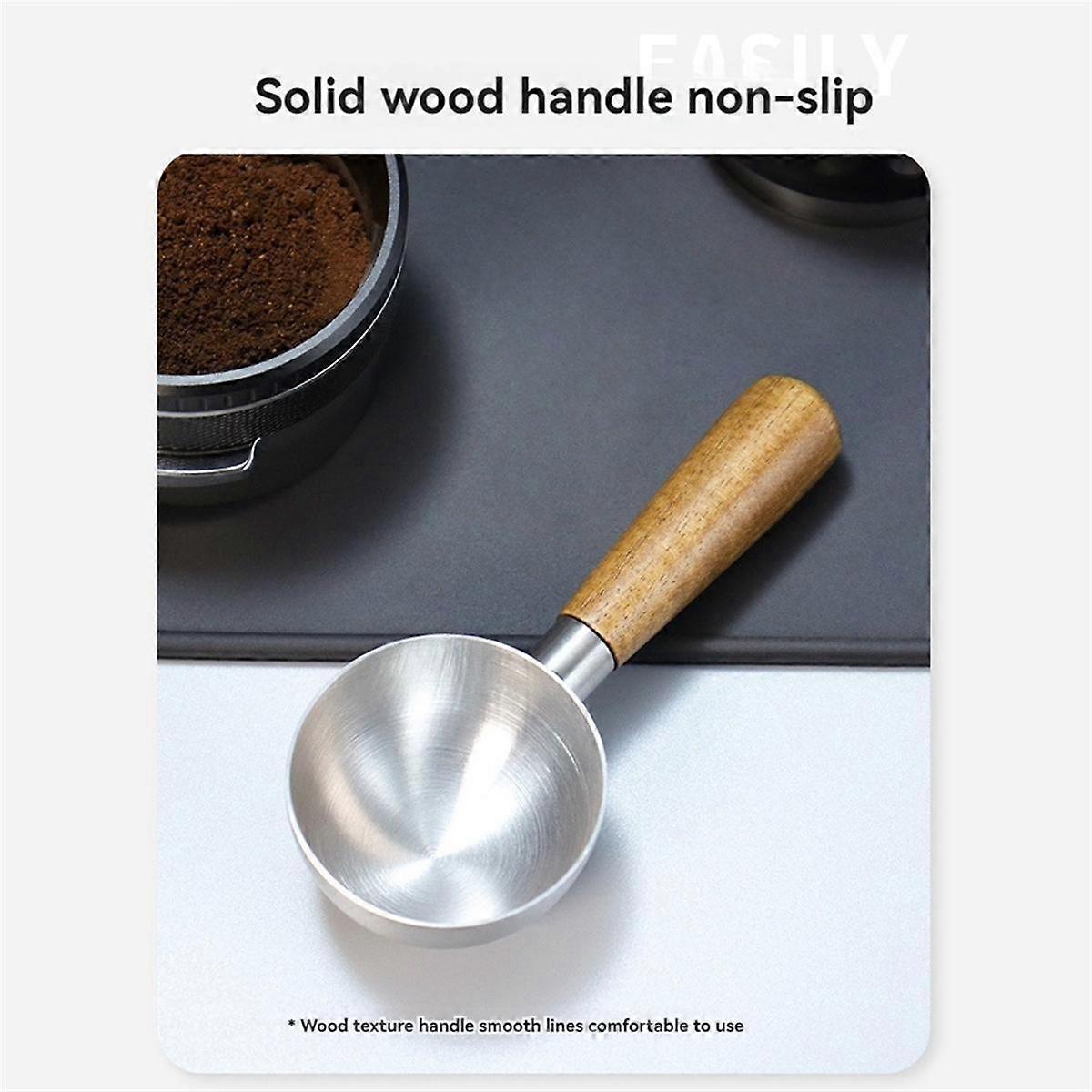 Coffee Measuring Spoon Stainless Steel Coffee Scoop with Wooden Handle for Coffee Tea & More for Ki