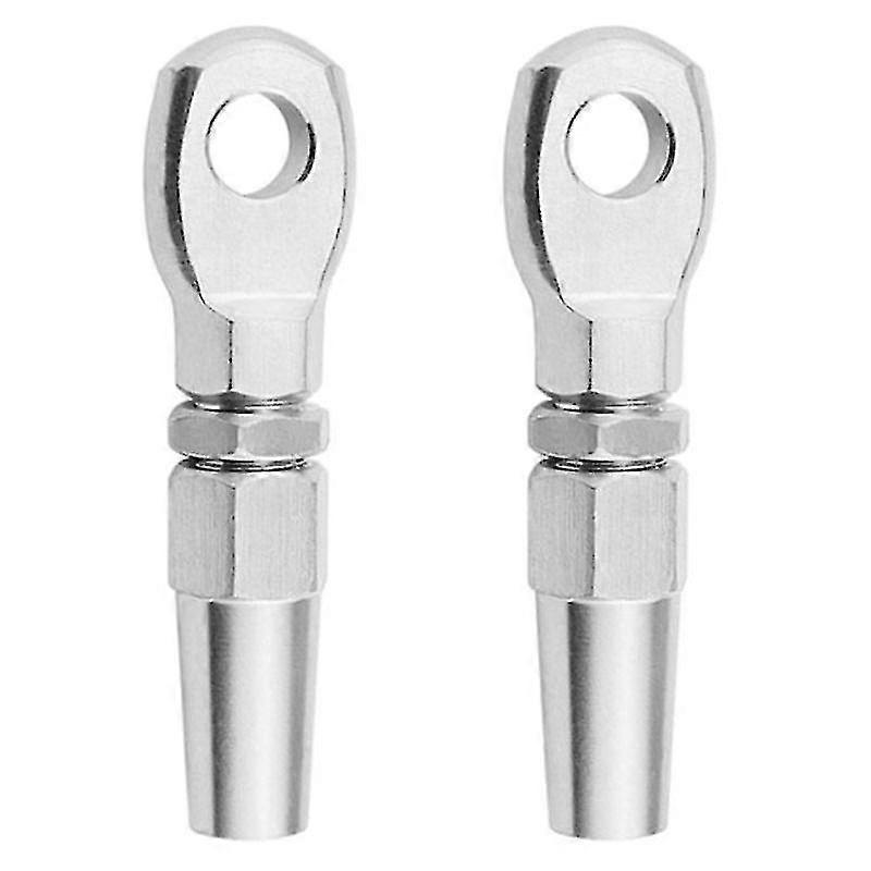 2pcs Marine Grade 316 Acero inoxidable Terminal de ojo Cable cable