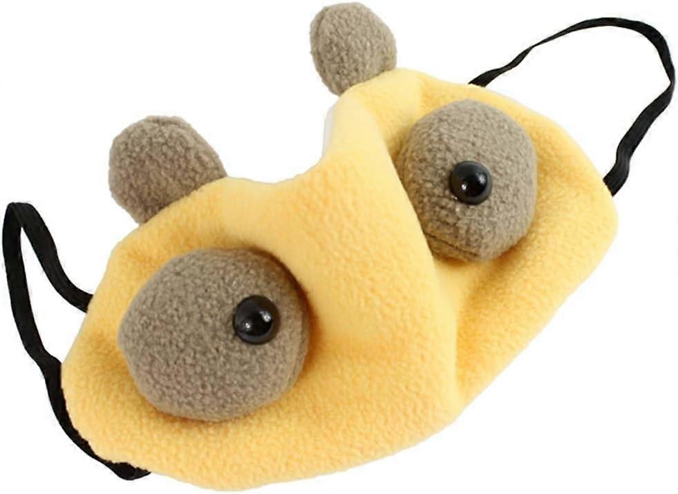 Κινούμενα σχέδια Big Eyes Eye Care Άνετα γυαλιά ύπνου - Κίτρινο