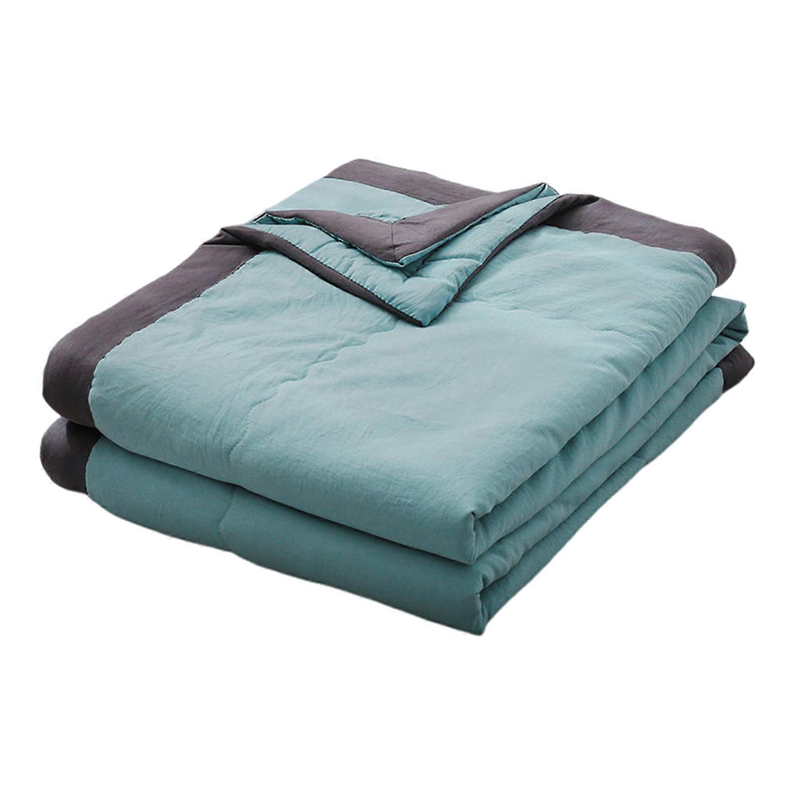 Summer Quilt Cooling Blanket Breathable Lightweight Washable Non-Fading Double-Sided Summer Comforter Blanket