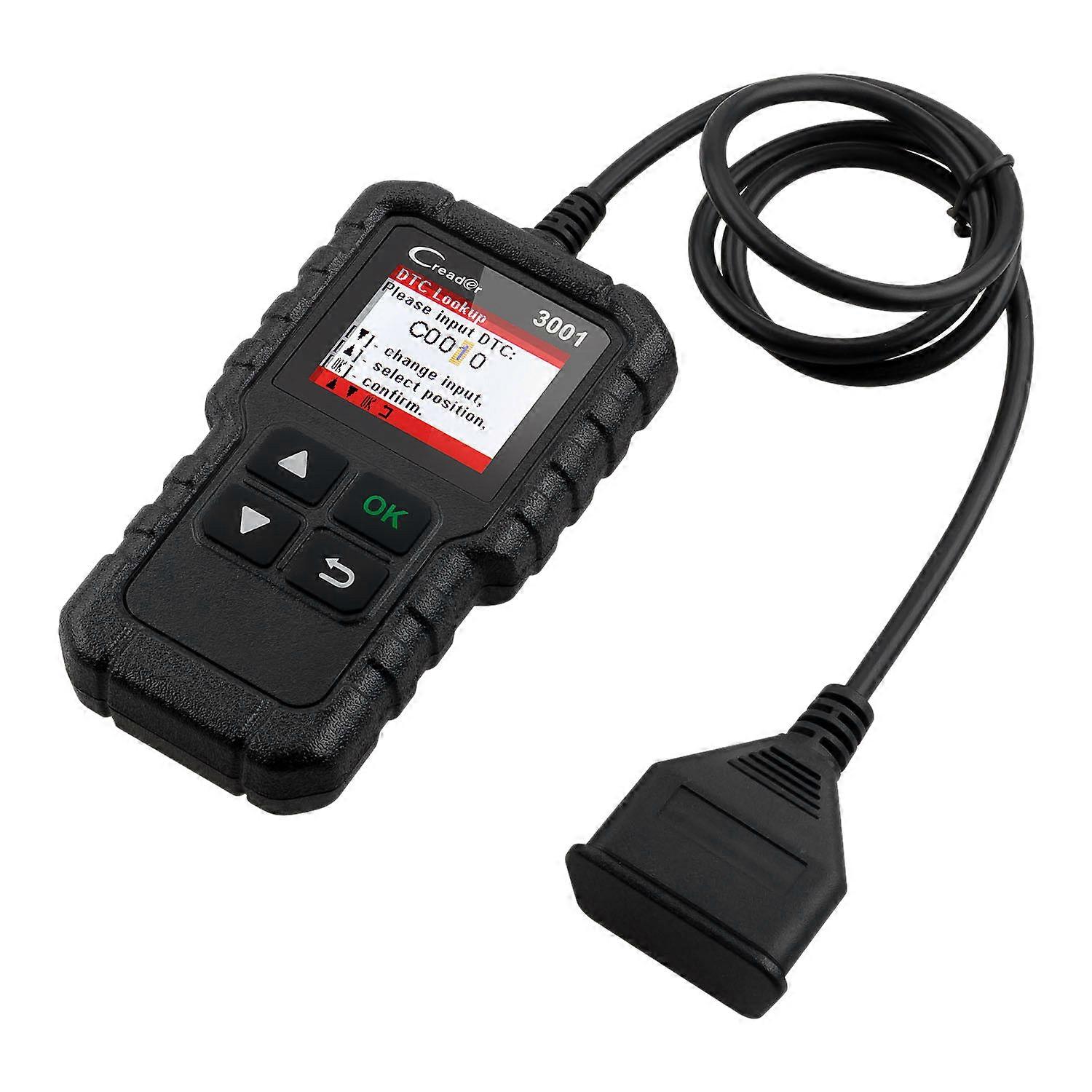 Lancement du scanner de code OBD2 OBDII complet X431 CR3001 Creader 3001