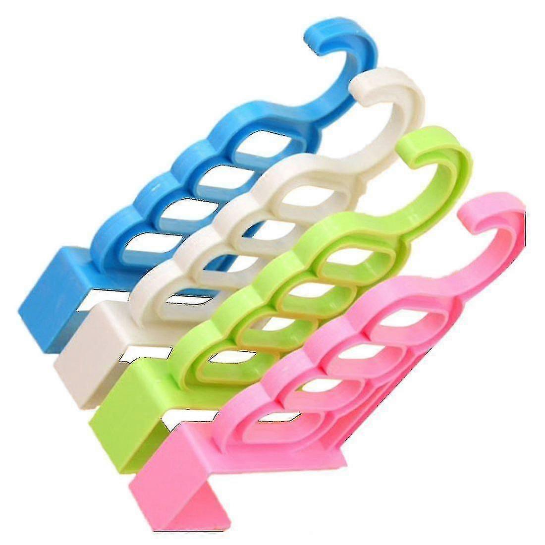 Over The Door 5 Hooks Clothes Garment Hanger Hook Abs Home Hanging Hooks