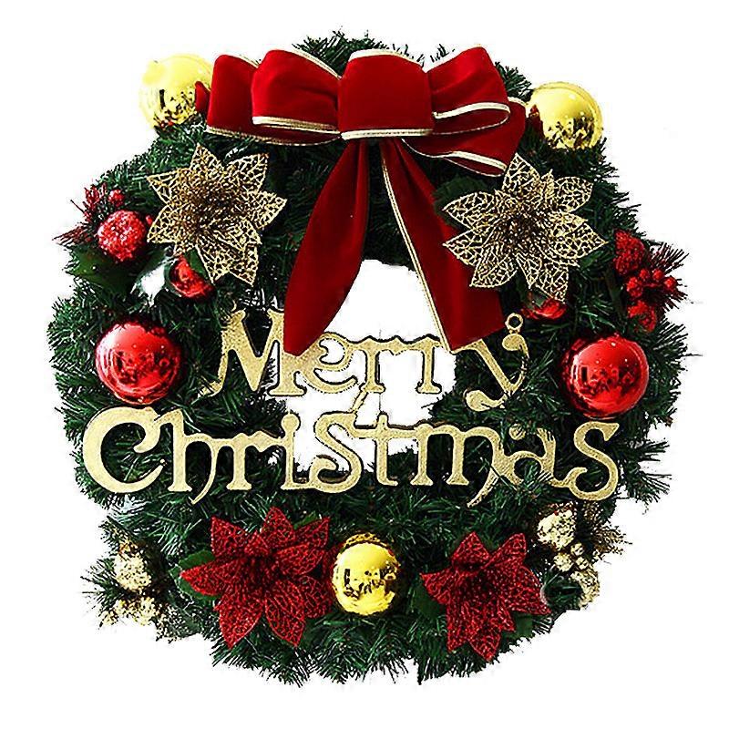 Minglan Christmas wreath Christmas window decoration props (30cm)