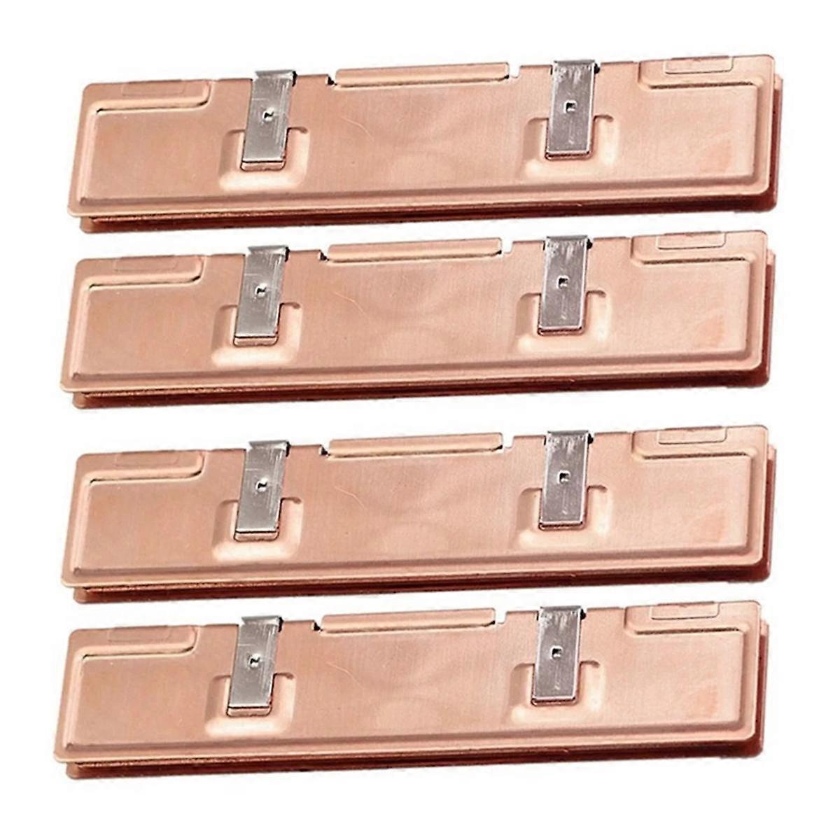4Pcs Pure Copper RAM Heatsink Radiator for Ram Memory Cooler Cooling Heat Sink Desktop Memory Radiator DDR2 DDR3 DDR4