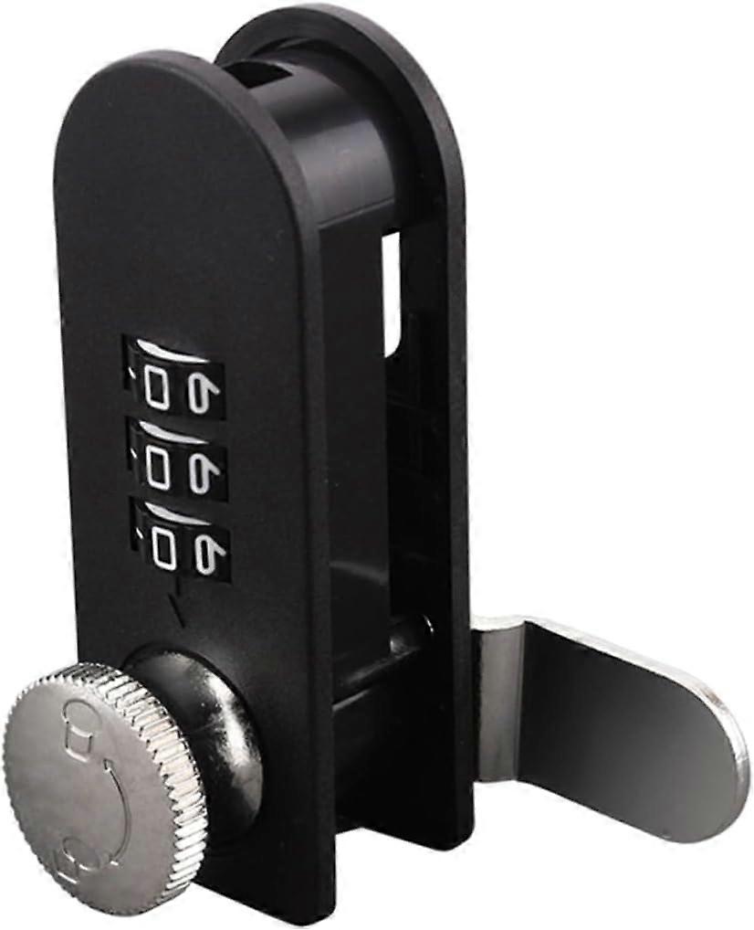 Sets Keyless Mailbox Lock 7.5 x 3 cm, Mechanical Cabinet Lock, Suitable for Mailboxes and Lockers (Black)