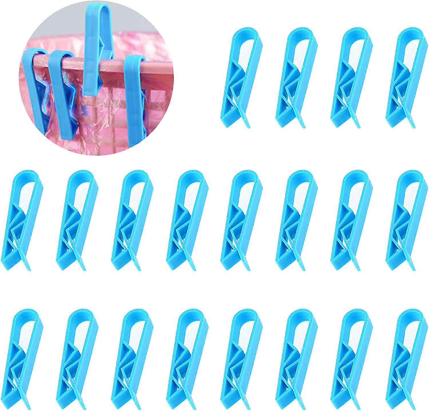 20 Pcs Bleu Sac Poubelle Clips Pince Porte-Aliments Scellant Clips pour Poubelle Poubelle Poubelle Poubelle