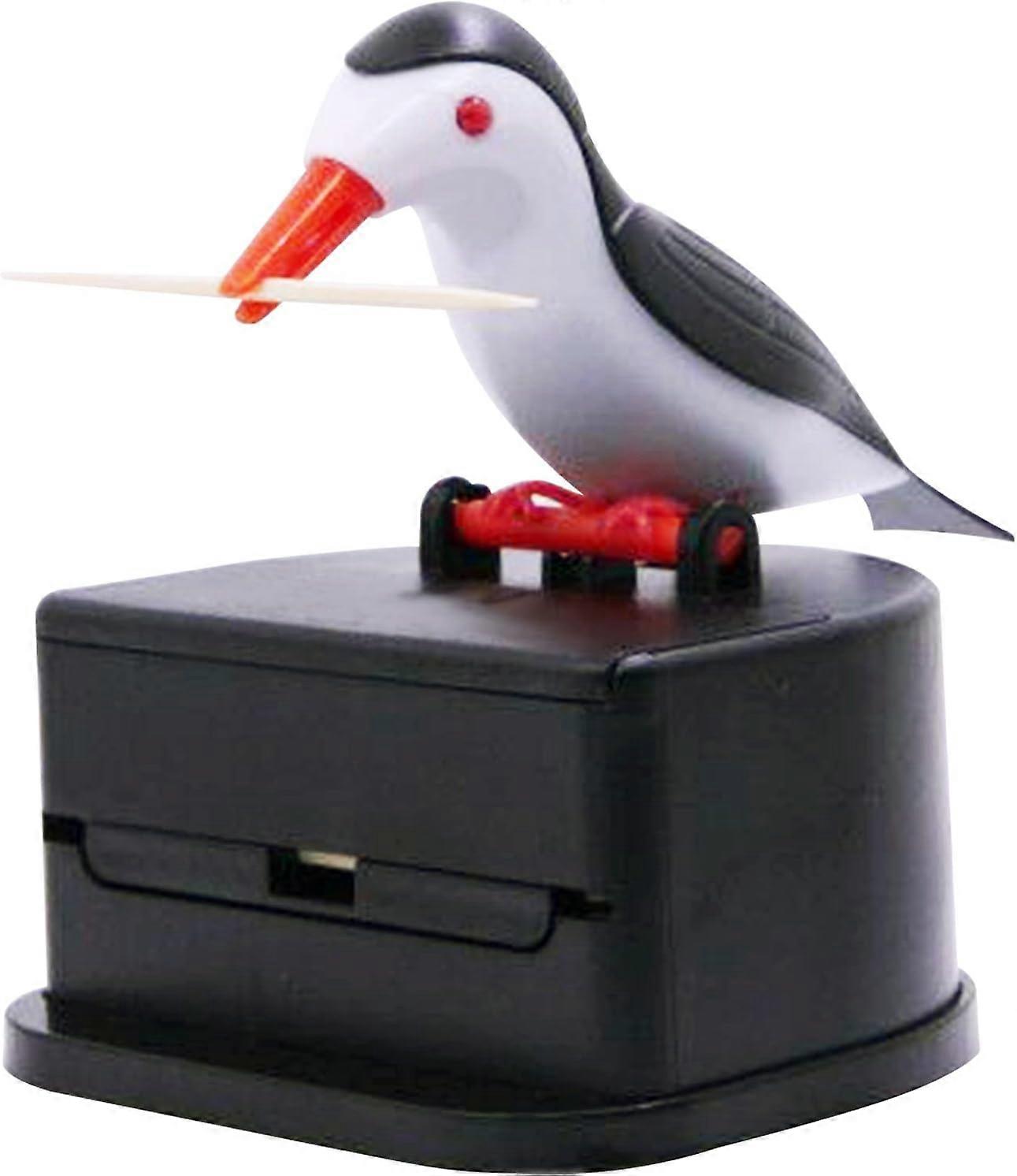Black Little Bird Creative Push Toothpick Dispenser
