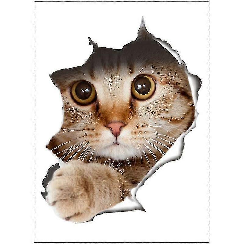 Decorative Cute 3d Cartoon Cat Wall Stickers