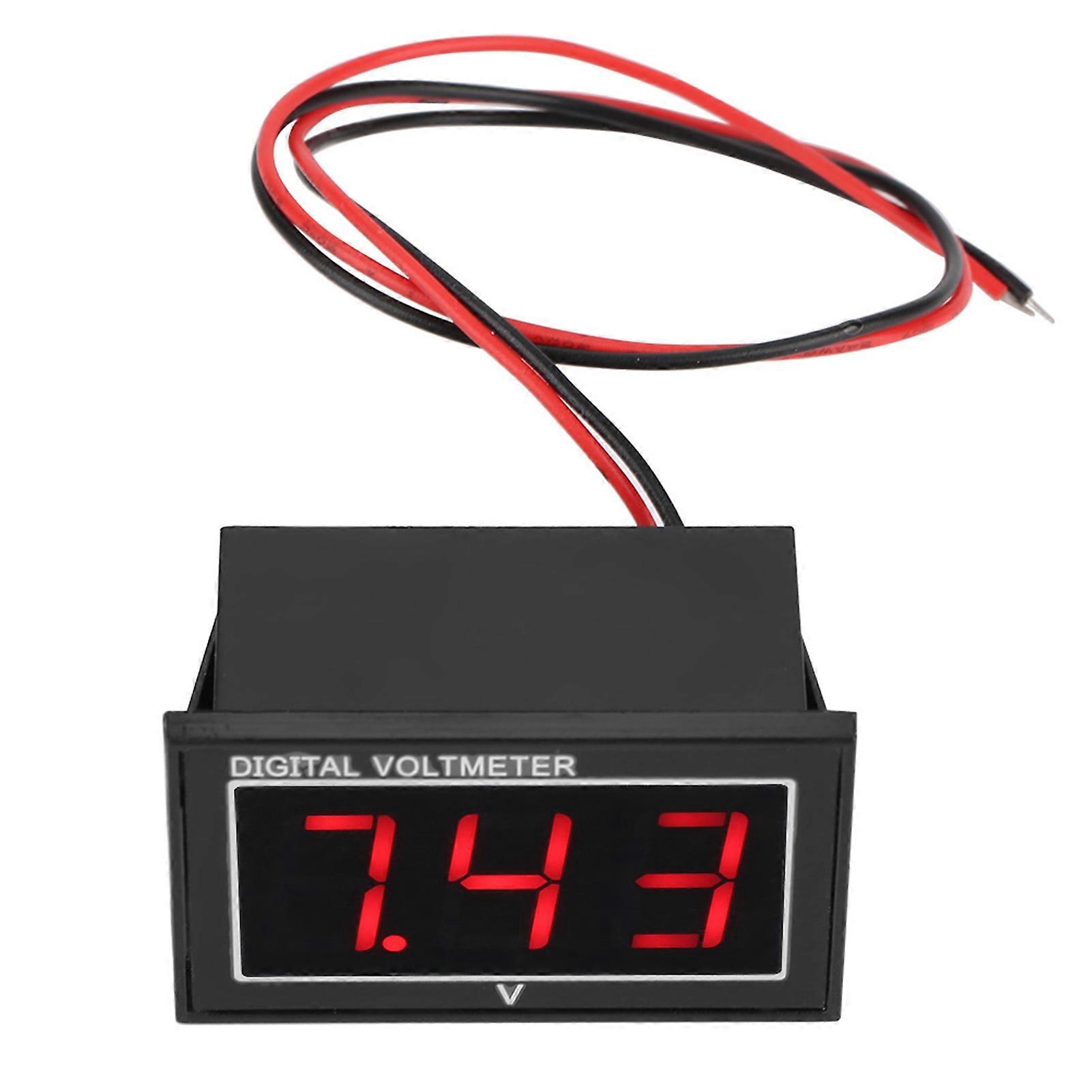 Waterproof DC Voltage Meter Panel - 0.56"