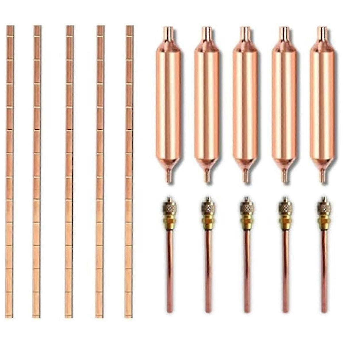 Filter Dryer for Refrigeration,15pc Air Conditioner Repair Tool,Refrigerator Filter Dryer Access Va