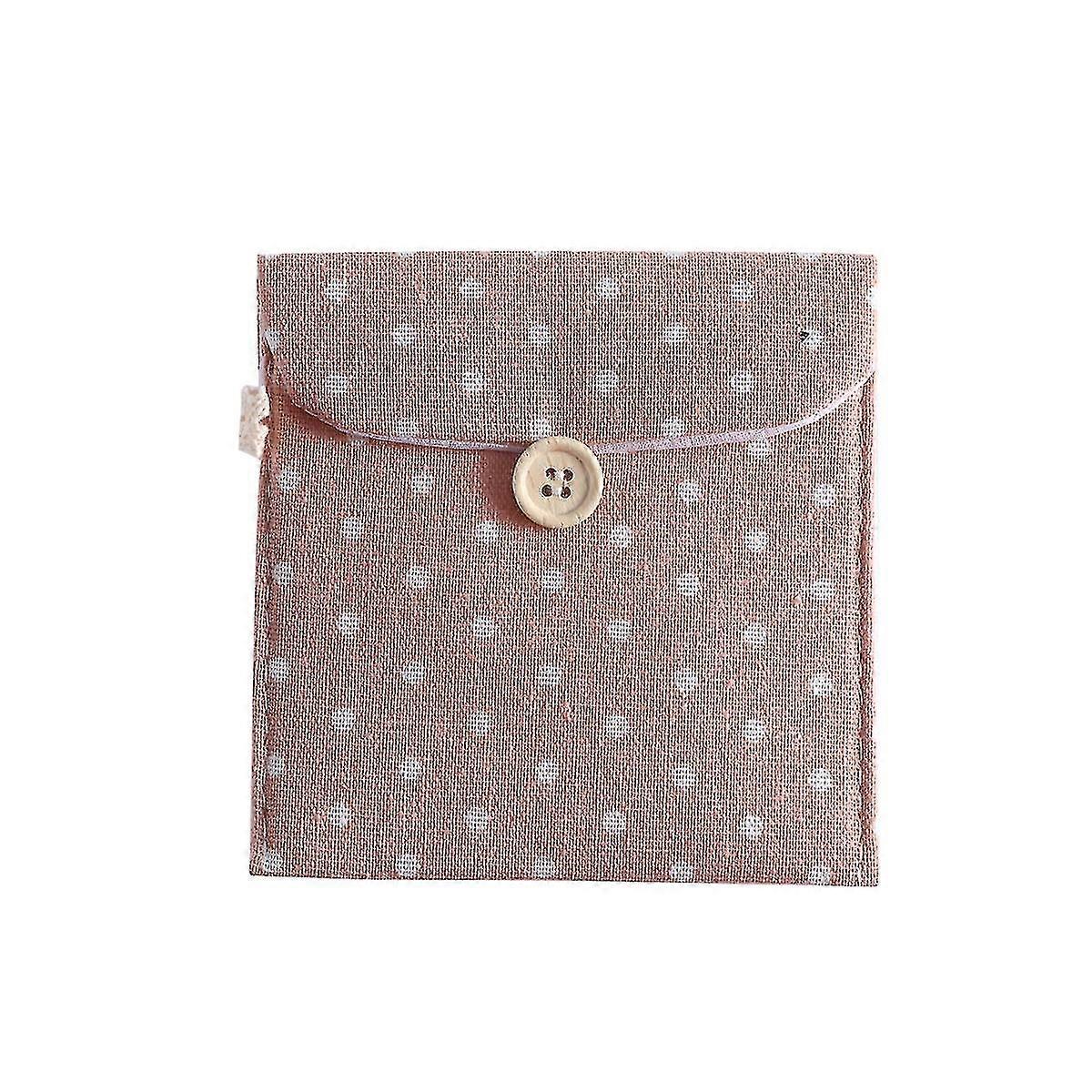 النساء الفتيات الكتان المناديل الصحية المنظم بولكا نقطة الحيض الحقيبة حامل القضية الحقيبة السرية