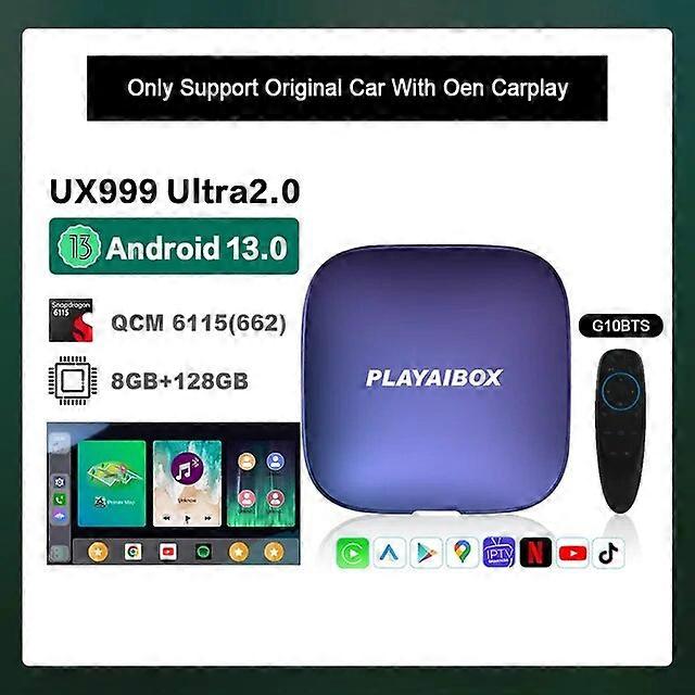 Carplay Ai Box Android Auto Wireless Carplay Adapter Box Android 13 2023 Auto Intelligente Systeme QCM6115 für Volvo Hyundai Kia