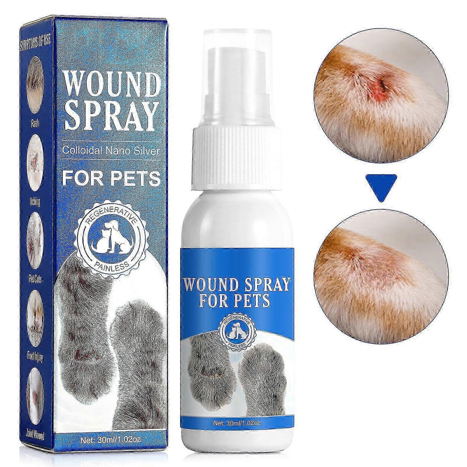 Pet Wound Spray For Dog And Cat Scratching Wound