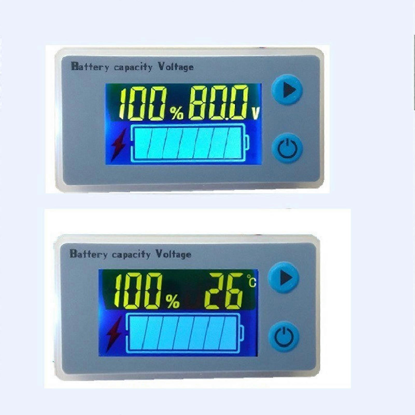 Car Battery Capacity Voltage Meter with LCD Screen for 12V Batteries