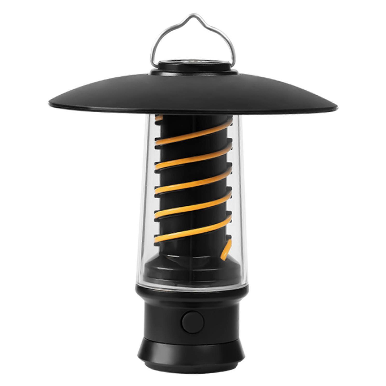 LED Camping Lamp, Retro Camping Lantern, Dimmable with 3 Light Modes, Rechargeable Portable Camping Light, IPX5 Waterproof Tent Lamp with Torch